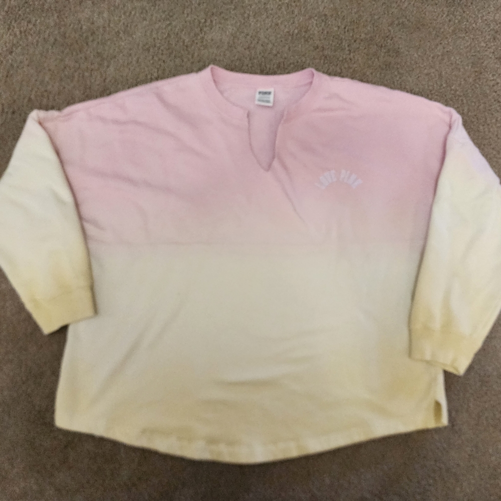 VS PINK Sweater XL Pink/Yellow